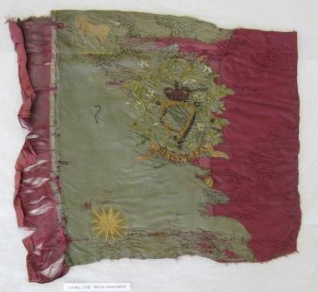 Face side of the Colour of the Bantry Cavalry Before Conservation