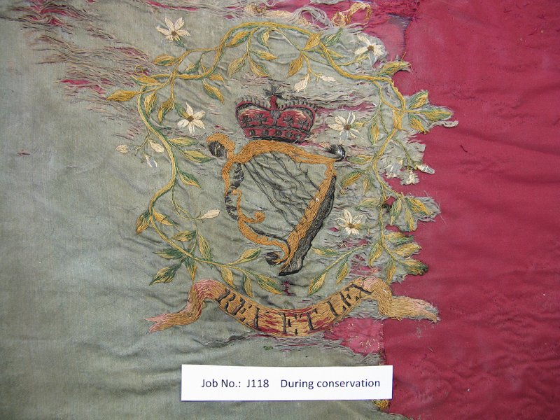 The Colour of the Bantry Cavalry during treatment