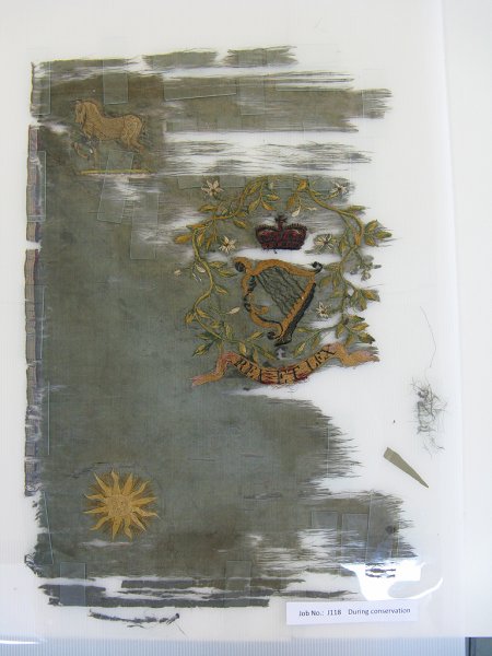 The Colour of the Bantry Cavalry during treatment