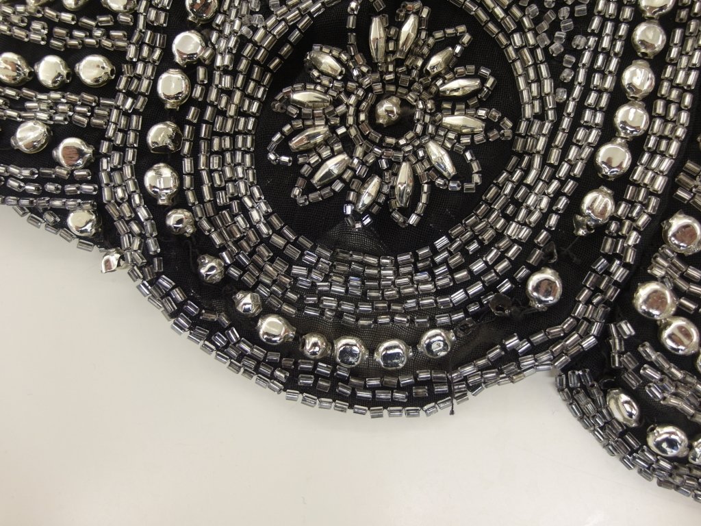 Detail of the beading at the hem.