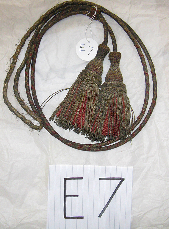 A fine pair of tassels and cord for the Colours.