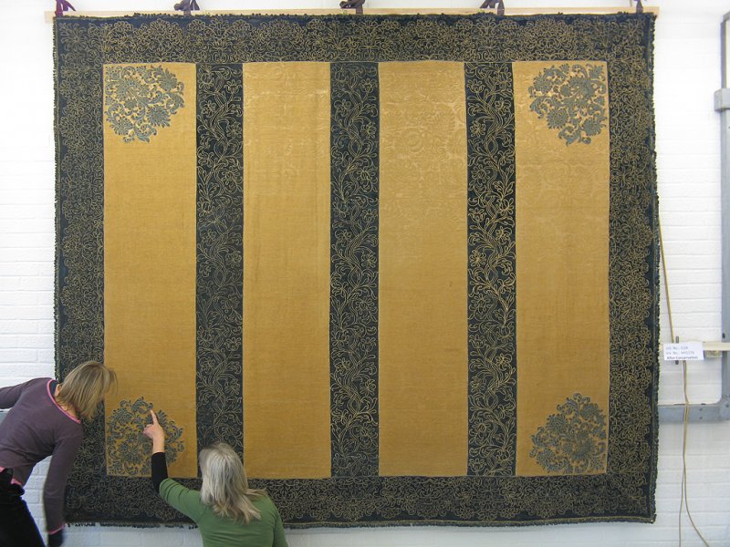 The West Wallhanging after conservation treatment.