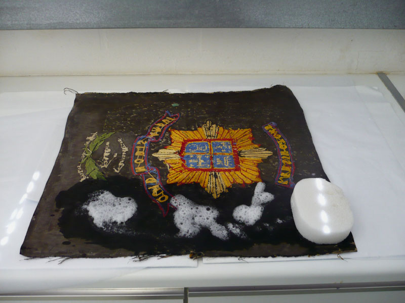 Wetcleaning the Embroidery