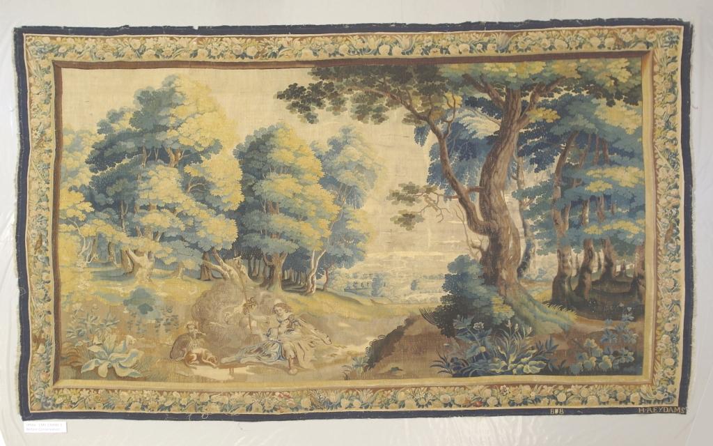 Spangled Bedroom Tapestry Before Conservation